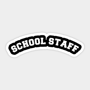 School Staff w Sticker